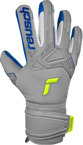 Reusch Attrakt Freegel Silver Finger Support 5270230 6006 yellow grey front